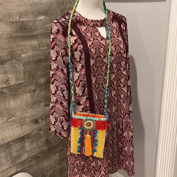 New without Tag Handmade crossbody Bag, very colorful and unique! - Picture 5 of 5